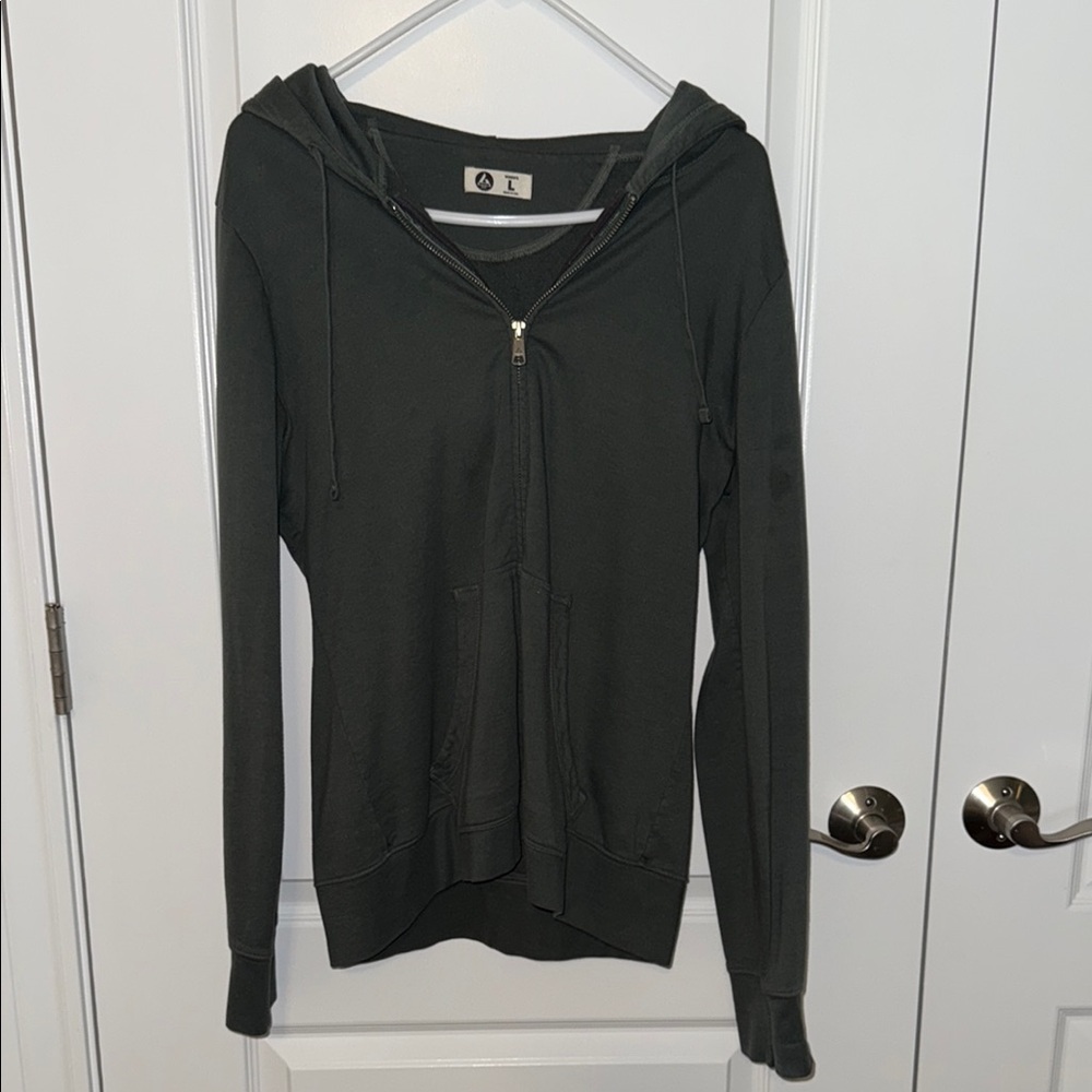 American Giant Light Green Hooded Sweatshirt Pullover